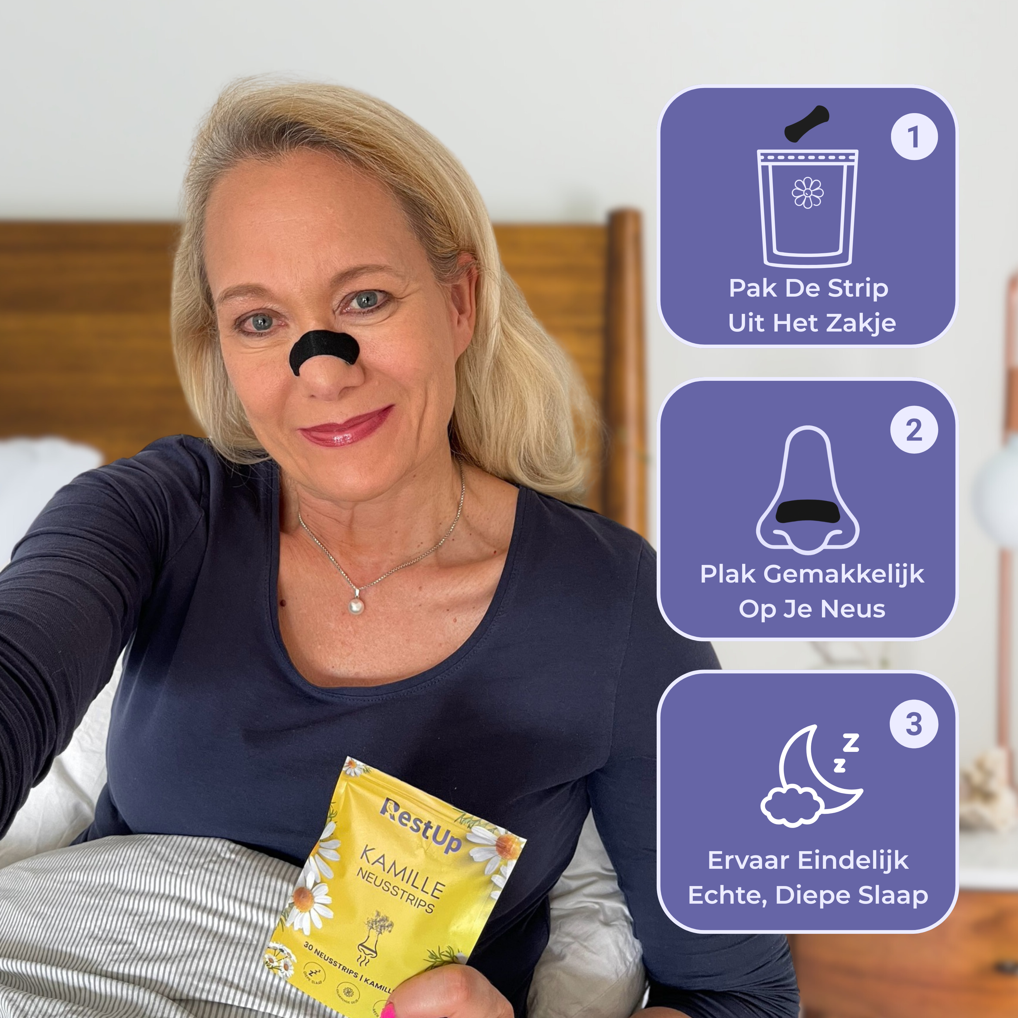 Kamille Neusstrips | 8 Uur Doorslapen = 24 Uur Bruisende Energie