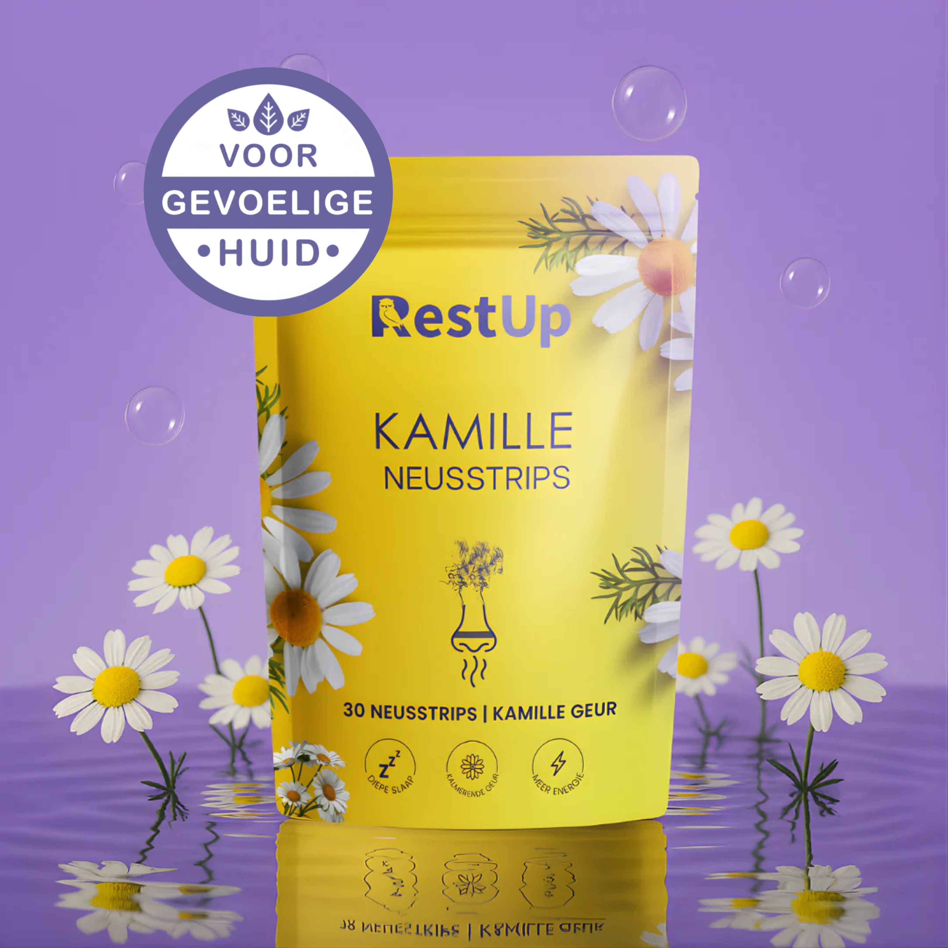 RestUp Kamille Neusstrips | Speciaal Voor Gevoelige Huid Editie