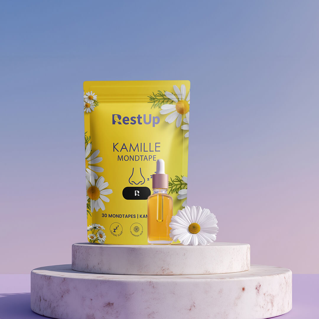 RestUp Kamille Mondtape | Slaap Eindelijk Door – Natuurlijk & Zonder Medicatie